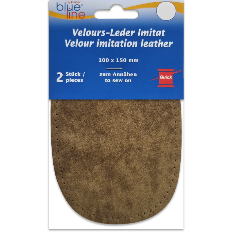Albuelapper Ruskindsimitation - Tykkelse 0,8 mm - Khaki