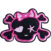 Pink skull - Strygemærke