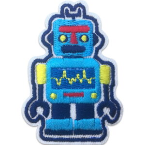 Blå robot - Strygemærke