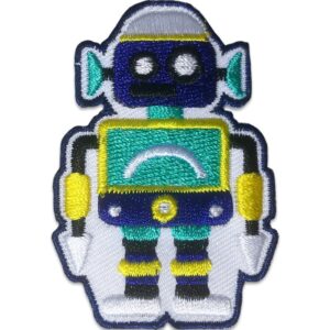 Blå robot - Strygemærke