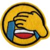 Smiley glædestårer - Strygemærke