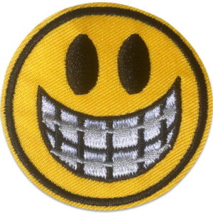 Smiley tandbøjle - Strygemærke