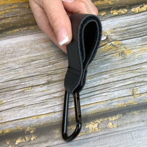 Karabinhage med velcrobeslag