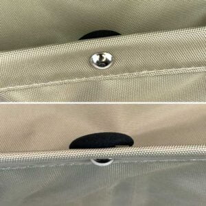 Stofknapper der fastgøres med nåle