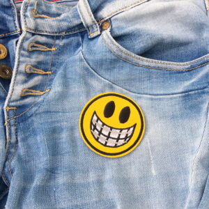 Alternative view of Smiley tandbøjle - Strygemærke