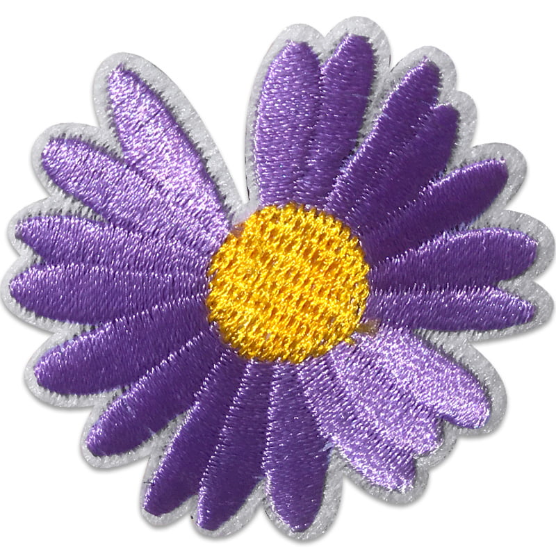 Blomst gerbera - Strygemærke - Lilla