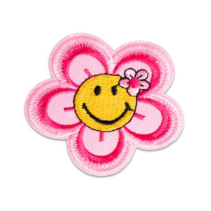 Glad smileyblomst - Strygemærke