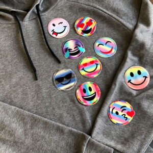 Alternative view of Bling smileys - Strygemærker
