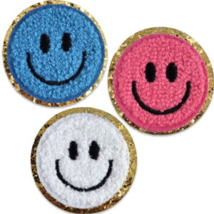 Chenille smileys - Strygemærker